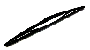 Image of BLADE, WIPER-REAR image for your 2009 Mazda Mazda3 2.3L AT HATCHBACK STR 